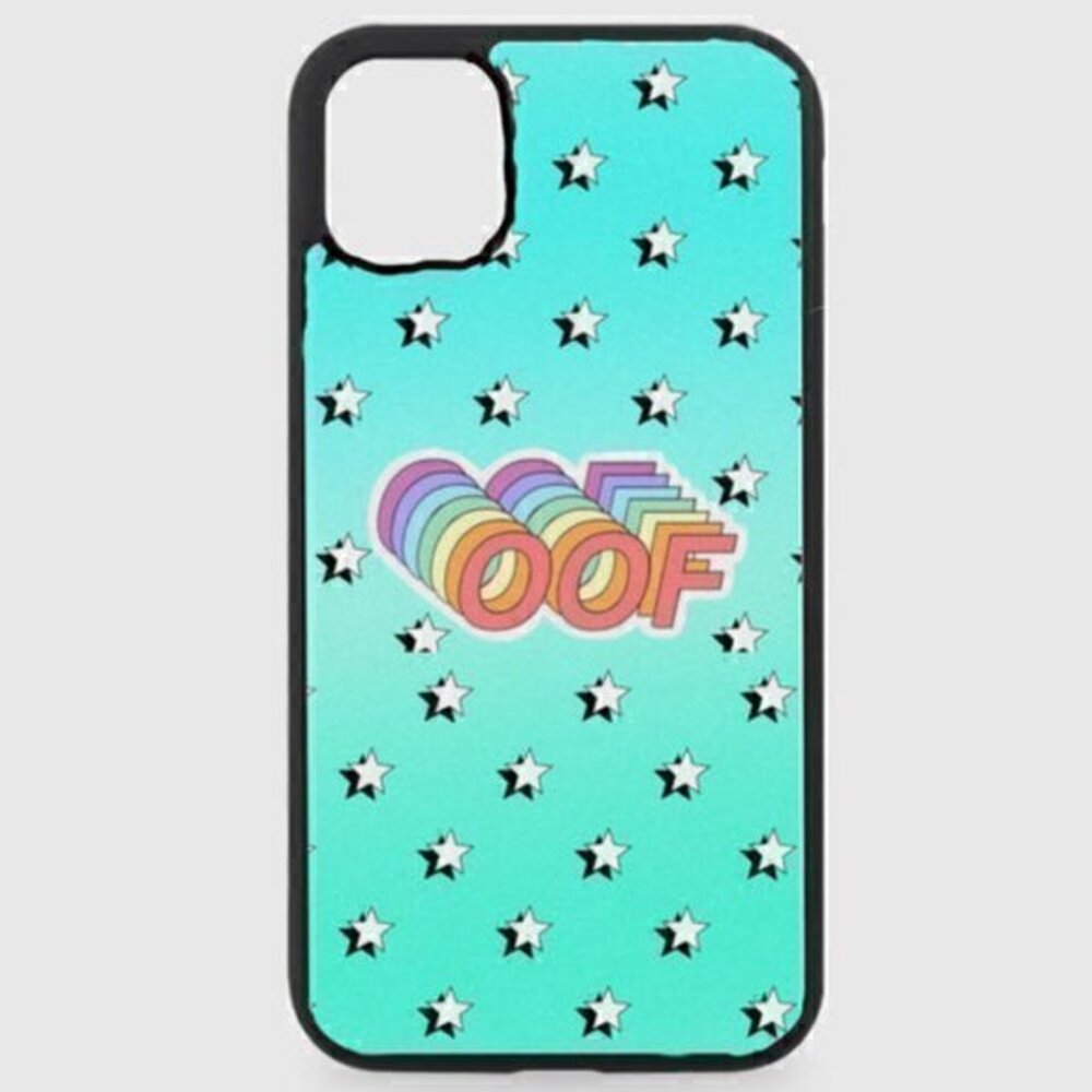 Teal oof star phone case